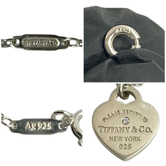 TIFFANY Authentic Blue Heart Necklace - Picture 2 of 5